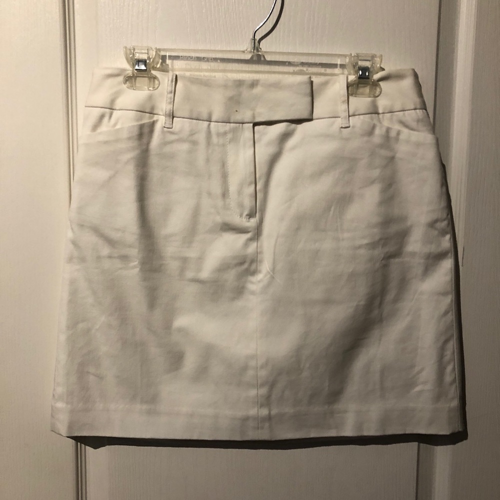 Stretch cotton skirt